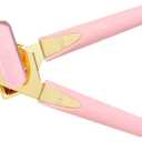 Paris Hilton Can Opener with Built-In Bottle Opener, Easy-Turn Knob & Soft-Grip Handles for Iconic Kitchen Convenience, Pink and Gold