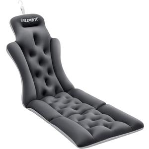 Full Body Bath Pillow for Bathtub, Thick & Luxury Bathtub Cushion with 192 Suction Cups, Bathtub Pillows for Head & Neck, Back Support, Ideal Bath Accessories for Women' Gifts Spa, Soaking, Tub