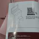 COMHOMA Makeup Vanity Desk with Mirror and Lights, Vanity Table and Chair Set with 5 Drawers and Charging Station, Bedroom Dresser LED Mirror Stepless Dimmable & 3 Color Modes Adjustable, Pearl White (Large)