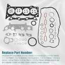 GXARTS MLS Cylinder Head Gasket Set Replace HS26357PT HGS954 11115-75050 Compatible with Toyota Tacoma 4Runner 2.7L Engine DOHC 16v 2005 2006 2007 2008 2009 2010 2011 2012 2013 2014 2015-2019 2020