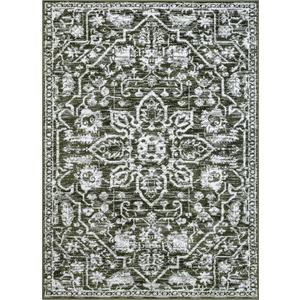 Well Woven Della Green Vintage Medallion Pattern Area Rug 4x6 (3'11" x 5'3")