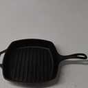 Lodge Pre-Seasoned Yellowstone Stamped Cast Iron Cookware - Signature Teardrop Handle & Assist Handle - Cowboy on Horseback 10.5 Inch Grill Pan