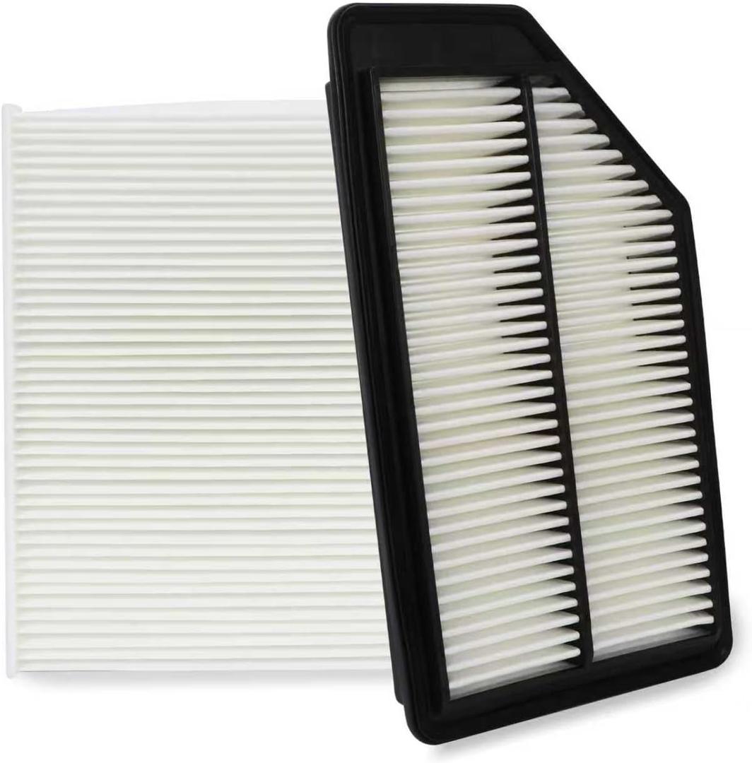 Cabin & Engine Air Filter kit for Honda Odyssey 3.5L (2011 2012 2013 2014 2015 2016 2017) Replaces 17220-RV0-A00, 80292-SDA-A01