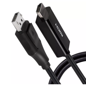 PHILIPS DisplayPort to HDMI Adapter, Unidirectional, Works with Laptops, Tablets, Full HD 1080p, 4K Ultra HD, Mac and PC Compatible, Compact Design, Portable, Black, SWV9200G/27