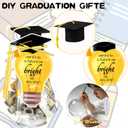 2 x Graduation Money Gift Box - Graduate Cap Mason Jar Filled with Case for Class of 2026 Party Favor for Him Her Women Men College High School