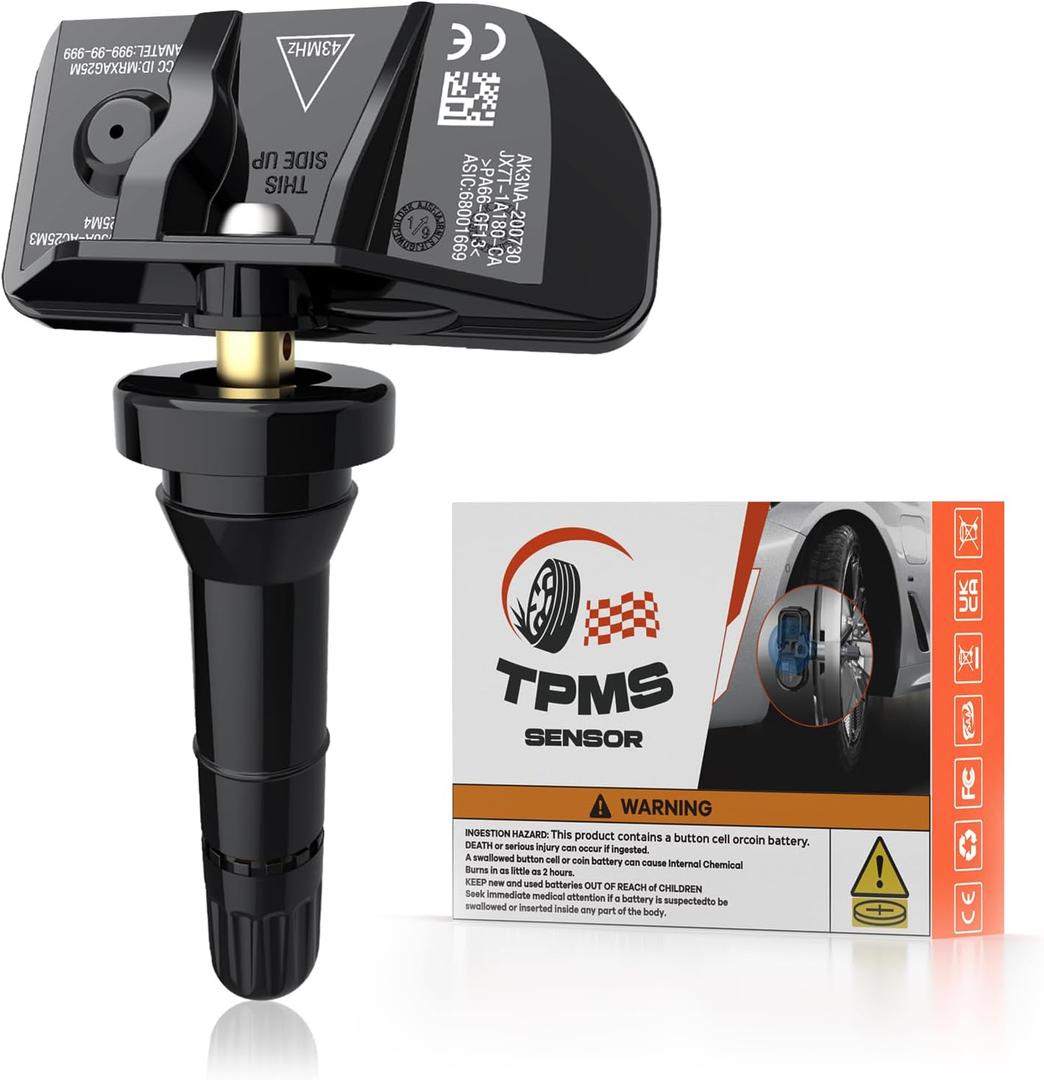 13533166 TPMS Sensors, 433 MHZ Tire Pressure Monitor System Replacment Sensor for 2020 2021 2022 2023 2024 Chevy Silverado GMC Sierra Cadillac Buick Pontiac 13542523 1pcs