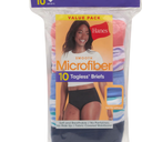 Hanes Women's Microfiber Panties Pack, Moisture-Wicking Stretch Underwear, 10-Pack, M