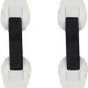 PVC Strap Handle Patches for SUP Paddleboard &Inflatable Boats Kayak Seat Strap for Dinghy Canoe and Boat PVC Armrest in 2 pcs (white)