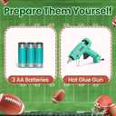 Football 3rd-Birthday Decorations Marquee Numbers: Sport Theme 3FT Large Light up Number Sign 3 Third Year Down Three Years Old Party Decoration Big Balloon Numbers Decor for Boys and Girls