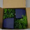 Der Rose Fake Plants 2 Pack Small Artificial Plants in Blue Pots Faux Plants Indoor for Home Room Bathroom Living Room Decor