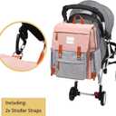 Frank Mully Diaper Bag Backpack Large Multifunction Travel Baby Bag for Mom Dad Pink1