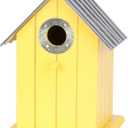 Corrugated Metal Colorful Wren/Chickadee Bird House