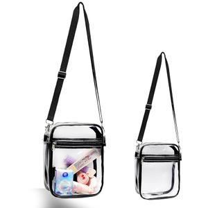 Cozmoz Clear Crossbody Purse Bag, Clear Bag Stadium Approved with Front Pocket for Concerts Sports Festivals