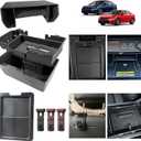 6pcs-2025 2026 Civic Center Console Organizer Hidden Storage Organizer for 2022-2026 Honda Civic 2026 Accessories 11th Gen Sedan Hatchback LX EX Sport Armrest Organizer(Not for Si/SporTouring)