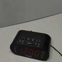 Timex T231G AM/FM Dual Alarm Clock Radio with 1.2-Inch Display and Line-in Jack (Gunmetal) (Black)