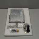 FUNTOUCH 5000mAh Rechargeable Wall Mounted Makeup Mirror with Lights, 8.7" Double Sided 1X/30X Magnifying Mirror with Dimmable 3 Color Light, Extended Swing Arm 360 Wall Mount Bathroom Vanity Mirror (Brushed Nickel)