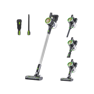 Eureka Lightweight Cordless Stick Vacuum Cleaner Convenient for Hard Floors, Rechargeable Handheld Vacuum Cleaner Portable with Powerful Motor Efficient Suction, RapidClean Ultra NEC370GR, Moss Green