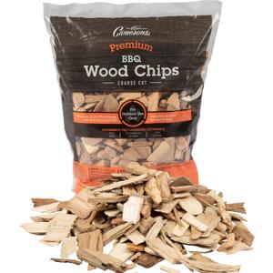 Camerons All Natural Maple Wood Chips for Smoker - 260 Cu. In. Bag, Approx 2 Pounds- Kiln Dried Coarse Cut BBQ Grill Wood Chips for Smoking Meats - Barbecue Smoker Accessories - Grilling Gifts for Men