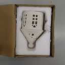 Ceramic Lighthouse Home Decoration Tabletop Handcarved Porcelain Figures with LED Light Battery Included