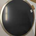 TokeShimi 30 Inch Brushed Nickel Mirror Round Tempered, Shatterproof Bathroom Vanity Mirror Circle, Metal Farmhouse Wall Mounted Mirror for Vanity, Entryway, Bedroom, Restroom, Living Room