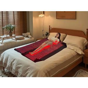 Red Light Therapy Large Mat Therapy Blanket 660nm 850nm Infrared Therapeutic Sleeping Bag for Whole Body Area Soothing (2560 LED) (2560LED)