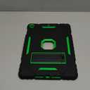 9.7" Case for iPad 6th/5th Generation 2018/2017, for iPad Air 2 / Air 1st / Pro 9.7, Heavy Duty Shockproof Protective 9.7 Inch Cover with Built-in Stand for i Pad 6 5 Gen (Black+Green)