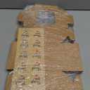 50pcs Brown Cookie Boxes with Window, 4x4x2.5 Inches Small Treat Boxes, Kraft Grease-proof Film Paper Bakery Boxes, Pastry Boxes for Dessert, Strawberries, Cupcake, Gift Giving