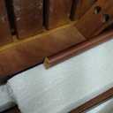 Rengue Teak Shower Bench 2-Tier Wood Shower Bench with Storage and Towel Rack, Bathroom Shower Seat Stool, 23.7 x 12.9 x 18.4 Inches, Ideal for Indoor Use