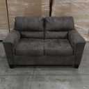 Loveseat Couch, Dark Grey, 59.5"L x 37.5"D x 38"H