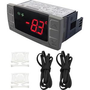 XR03CX-4N0F1 Temperature Controller,120V/50-60HZ Digital Thermostat Panel Fit for Normal Temperature Refrigerating Units Compressor Refrigerators