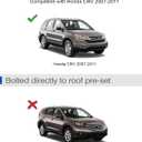 Lockable Roof Rack Cross Bars 220lbs Compatible with Honda CRV CR-V 2007 2008 2009 2010 2011 EX EX-L LX 2.4L L4,Heavy Duty Aluminum Roof Rails Crossbars Cargo Canoe Black Rooftop Carrier Luggage