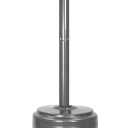 Amazon Basics 46,000 BTU Portable Outdoor Propane Patio Heater with Wheels, Commercial & Residential with Water Tank, Adjustable Heat Output, 9-Foot Radius, Slate Gray, 32.1"L x 32.1"W x 91.3"H
