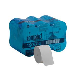 Georgia-Pacific Compact Coreless 1-Ply Recycled Toilet Paper by GP PRO (Georgia-Pacific), 19374, 3,000 Sheets Per Roll, 18 Rolls Per Case