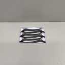 AIMIKE 6pcs Professional Hair Clips for Styling Sectioning, Non Slip No-Trace Duck Billed Hair Clips with Silicone Band, Salon and Home Hair Cutting Clips for Hairdresser, Women, Men - Black 4.3 Long