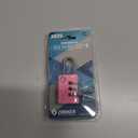 2 x XD25 3-Digit Combination Small Mini Padlock, Pink, 1-Pack