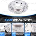 Rear Brake Pads and Rotors Kit for Toyota Corolla 2009-2019, Prius 2010-2013, Lexus CT200h 2011-2013, Pontiac Vibe 2009-2010