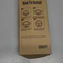 Nappa Leather Blue D Shape Steering Wheel Cover, Advanced Microfiber Leather Non-Slip Breathable Fabric, Warm in Winter and Cool in Summer, Universal 15 inch