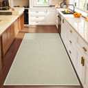 YDKGL 3x5 ft Area Rug Entryway Runner Rug Non Slip Washable, Boho Woven Kitchen Runner Rugs Door Mat Entry Rugs Carpet for Indoor Foyer Backdoor Hallway Floor Bedroom Living Room, Beige