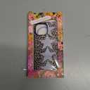Lumen for iPhone 16 Pro Max Case, Compatible with Magsafe, Hard Shell Cover with Camera Protection for Girls - Leopard Silver Diamond Glitter Stars Cheetah Bling design Y2K Aesthetic Festive