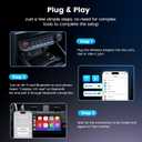 Wireless CarPlay Adapter for iPhone Plug-and-Play with USB-A Extension & USB-C Connector, Zero Latency, Compatible with 2016+ Cars & iOS 10+