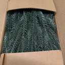 Hananona 50 Pcs Artificial Pine Branches Christmas Greenery Plants Pine Needles DIY Cedar Picks and Sprays Accessories for Christmas Garland Wreath Craft and Home Decor (50, Green)