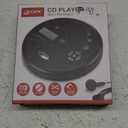 GPX PC332B Portable CD Player with Anti-Skip Protection, FM Radio and Stereo Earbuds - Black