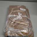 HBlife Large Baby Diaper Caddy Organizer, Paper Rope Storage Baskets Nursery Bin with Removable Divider, Portable Car Organizer for Diapers, Baby Shower Gifts, Newborn Essentials Must Haves (Brown)