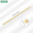 M METERXITY 2-Pack Brass Rod, 8mmx300mm H59 Solid Brass Round Rods for Knife Handle Pins Material Knife Making Supplies/Shaft Pins Crafts/Model DIY, Lathe Rivet Dowel Stock Brass Tube