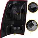 Boine Right Side Tail Light Compatible With 2009-2018 Dodge Ram 1500 2500 3500 - Bulb Included (Right Passenger Side)