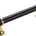 10 Pack Black Cabinet Handles 3-3/4 Inch Black and Gold Cabinet Pulls Kitchen Drawer Pulls for Dresser Bathroom Modern Hardware for Closet and Cupboard,Zinc Alloy Base