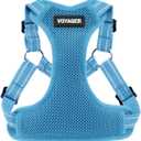 Best Pet Supplies Voyager Adjustable Dog Vest Harness Breathable No Pull Harness for Small, Medium, Large Dogs, Harness for Walking, Jogging, Easy Step-In, Reflective Stripes - Baby Blue, M (M (Chest: 17 - 21"))