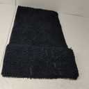H.VERSAILTEX Bathroom Rugs Bath Mats Non Slip Chenille Bathroom Runner Rug 47x17 inches Extra Soft and Absorbent Shaggy Rugs Washable Dry Fast Plush Area Carpet Mats for Bath Room, Tub - Black