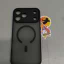 Designed for iPhone 17 Pro Max Case, Compatible with MagSafe, [Camera Protection] [15FT Military Drop Protection] Shockproof Translucent Matte Anti-Slip Phone Case, 6.9", Black