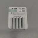 Ikea LADDA Rechargeable Batteries, AA, HR6, 1.2V, 2450mAh, Grey - Pack of 4